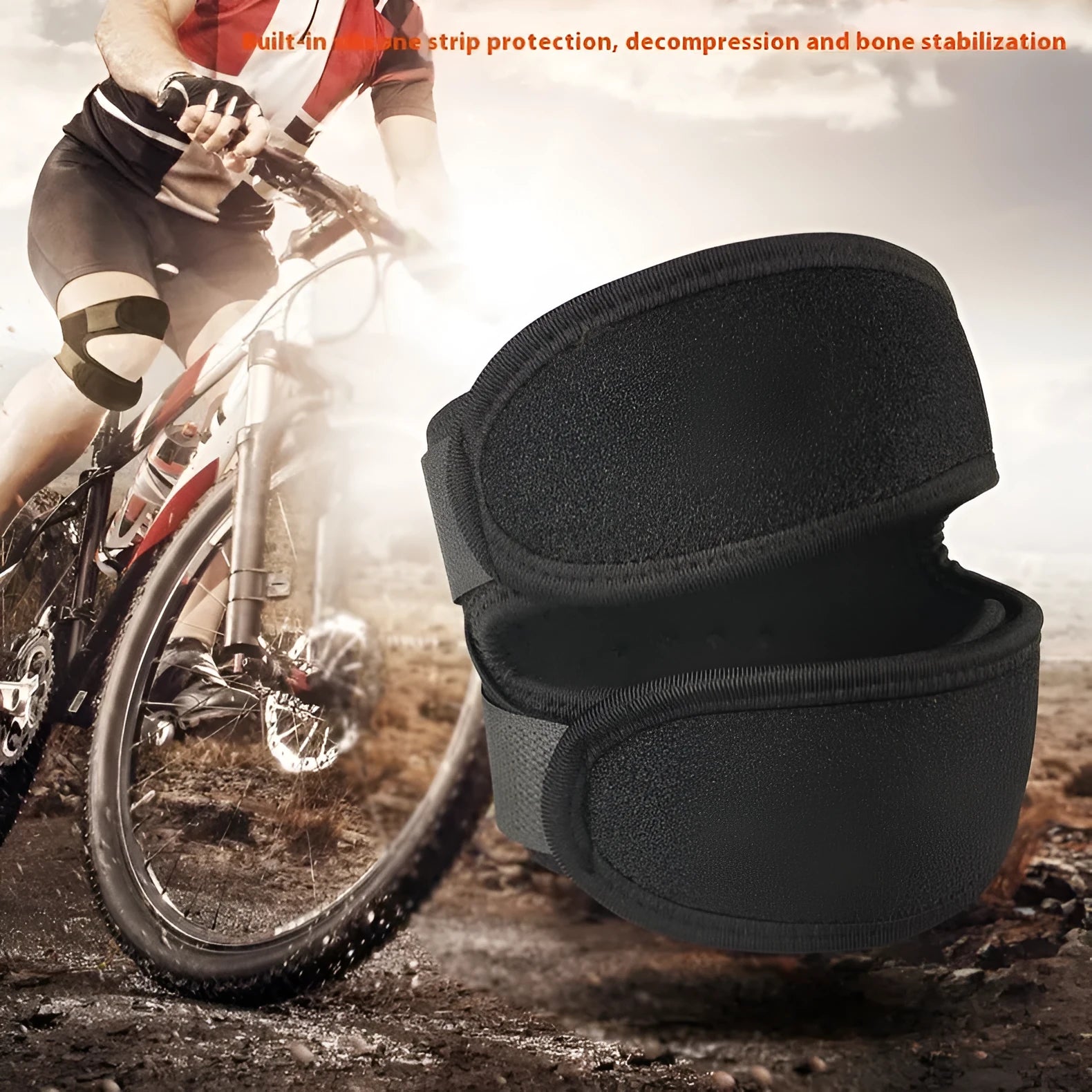 One-size-fits-all sports knee pads in black, blue, gray, and rose red for basketball and biking