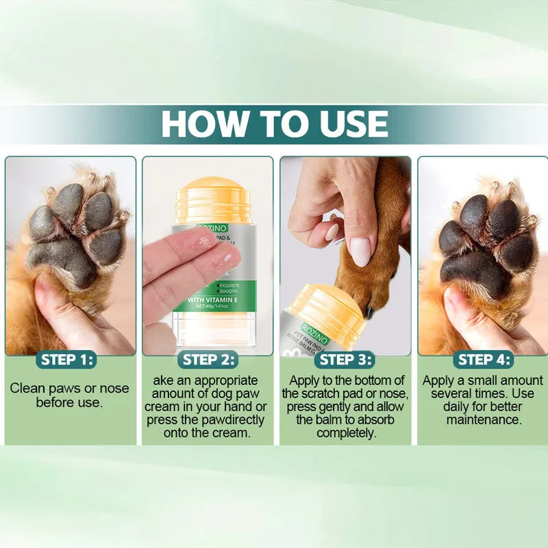40g tube of green tea herbal pet paw and nose care cream