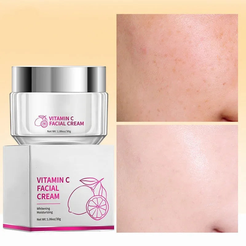 Vitamin C face cream 30g tube, universal skin type, compact 6x6x5.2cm size