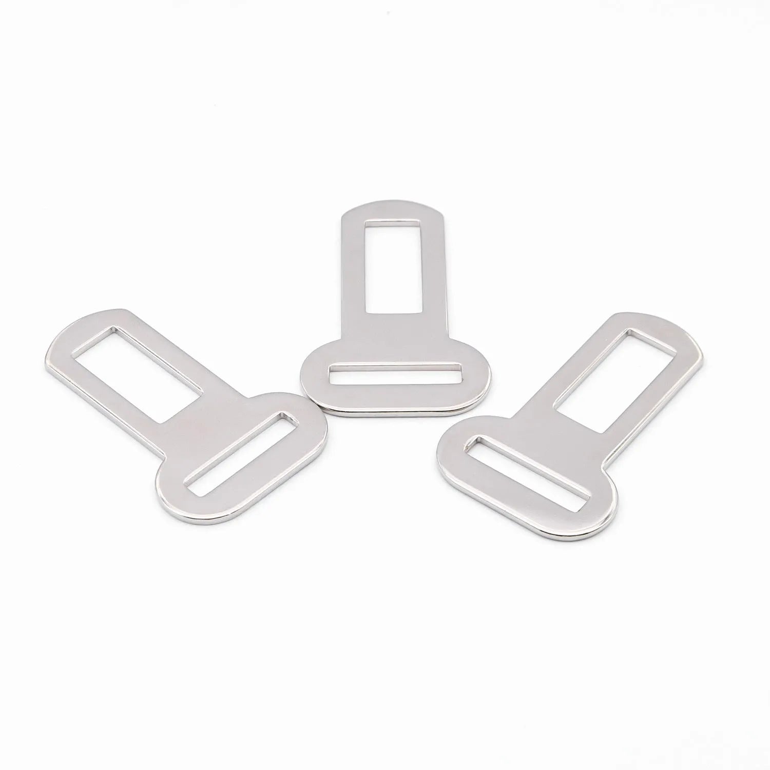26mm silvery stainless steel quick-release pet safety buckle for leads and harnesses.