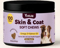 One sealed metal can of Skin Beauty Hair Soft Granules pet supplement, 300g net weight.