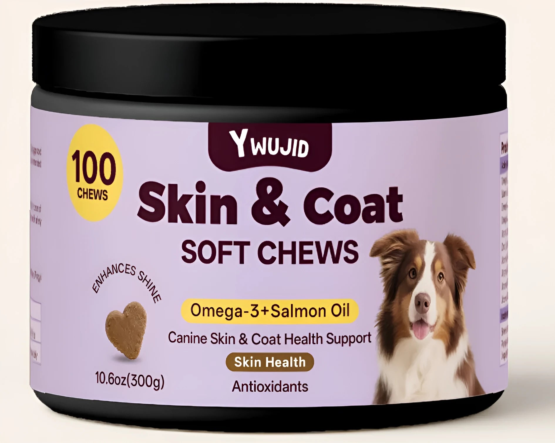 One sealed metal can of Skin Beauty Hair Soft Granules pet supplement, 300g net weight.