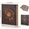 132-page DIY retro photo album with gold constellation cover and craft paper pages
