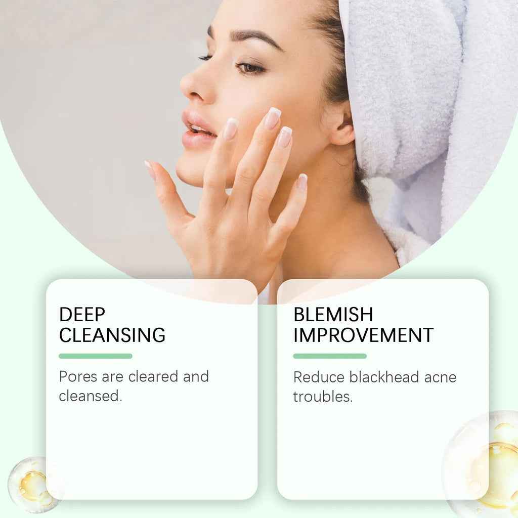 55g tube of bentonite clay pore cleaning mud mask with moxa leaf extract for acne-prone skin