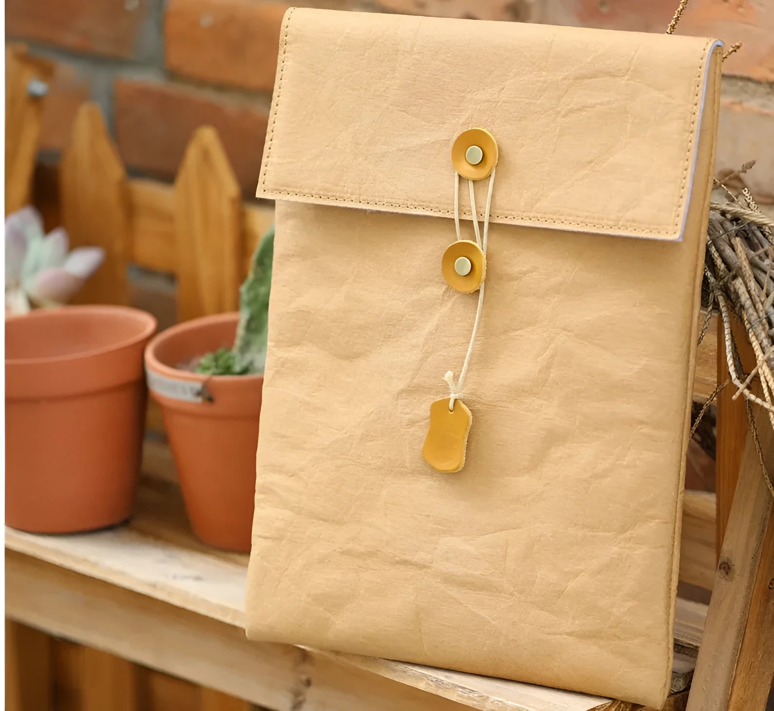Non-magnetic paper yellow washed kraft paper notebook liner for 13 inch laptop