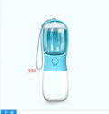 Pet dual-use water cup for dogs plastic detachable 300ml water 100g grain capacity green colour