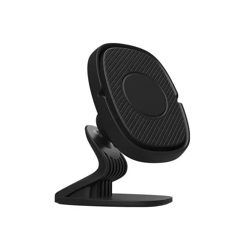 Black magnetic car phone holder for navigation with strong magnetic suction, single mobile phone holder for in-car use