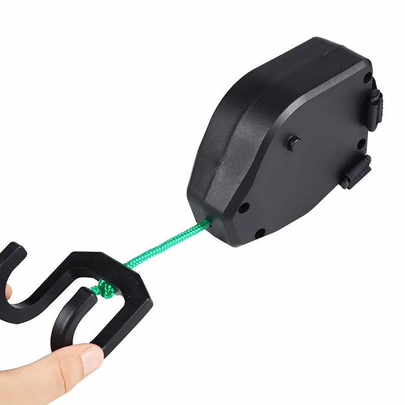 Black plastic/resin bicycle trailer traction rope for towing bike trailers