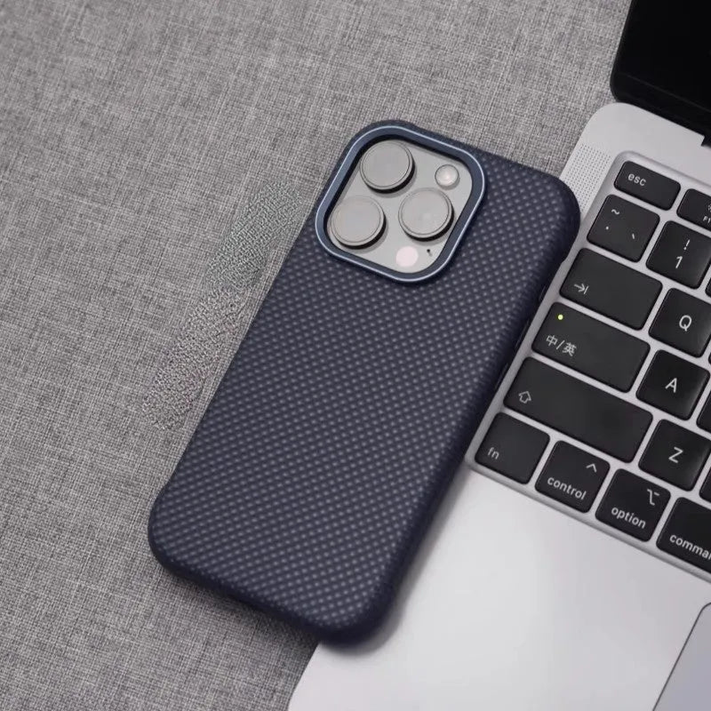 PC leather diamond grain magnetic phone case for iPhone, available in Star Diamond Black, with four-corner drop protection and anti-fingerprint surface