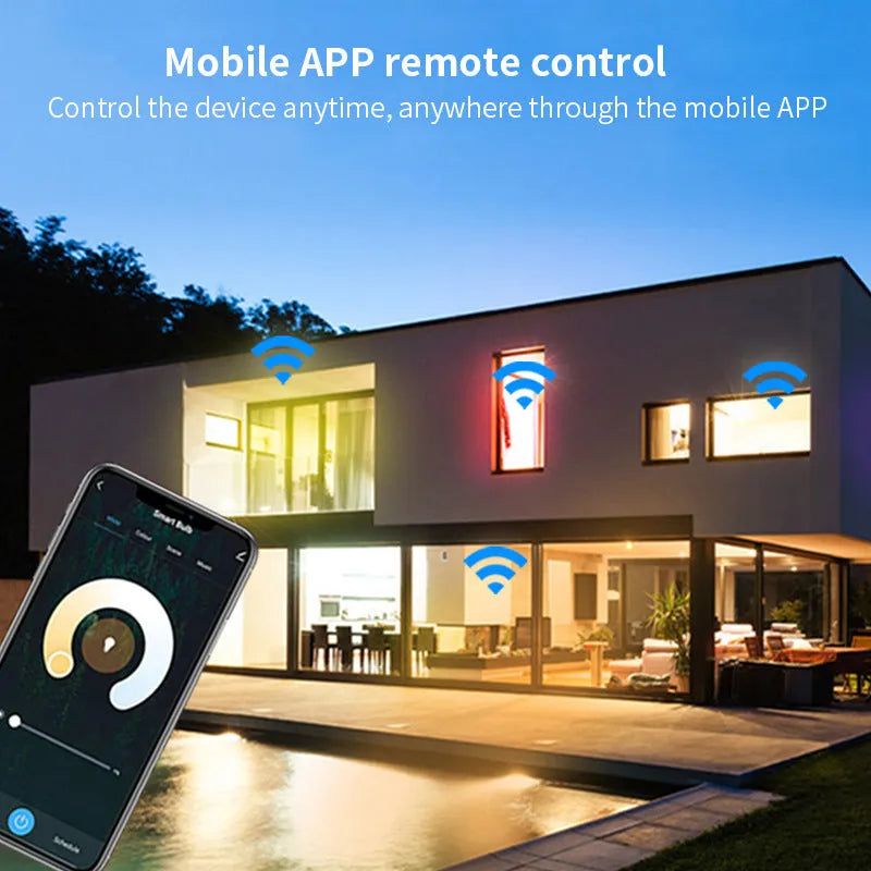 Smart GU10 RGBCCT LED spotlight with wifi control and adjustable colour temperature