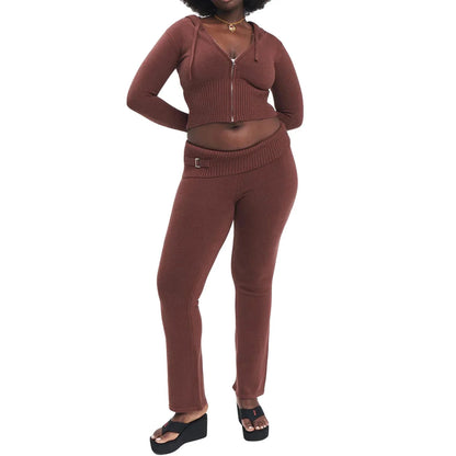 Cozy Chic Hoodie & Pant Set for Women in various colors and sizes, featuring a stylish zip-up hoodie and high-waisted pants