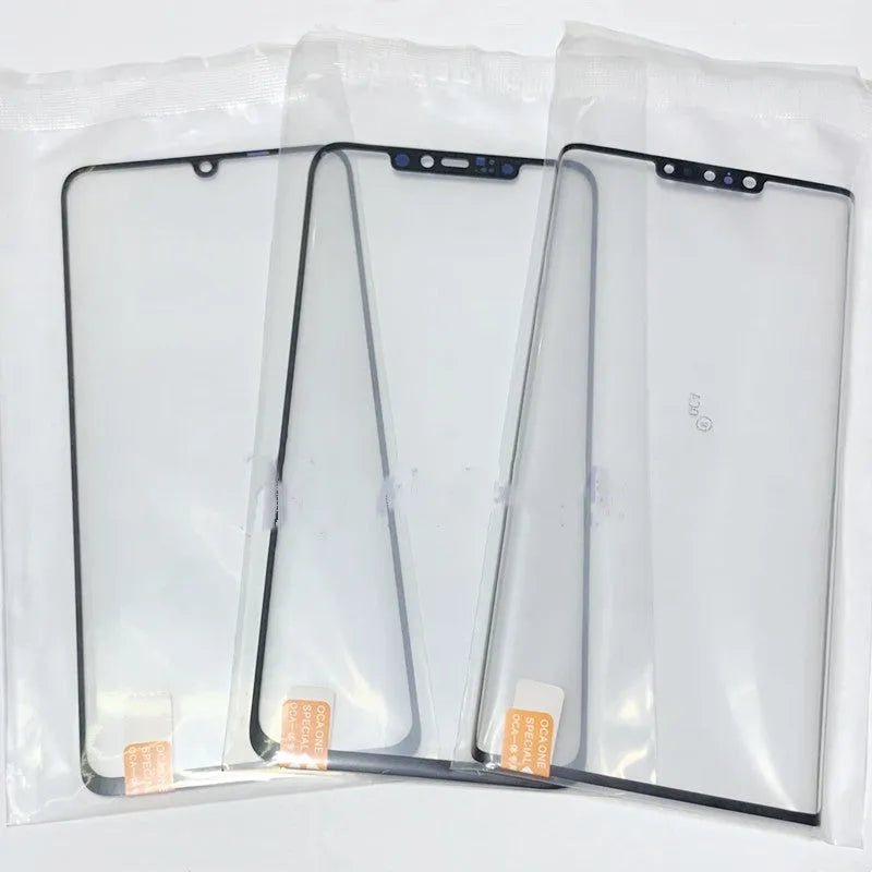 OnePlus 7 Pro replacement touch screen display with visible logo on glass surface