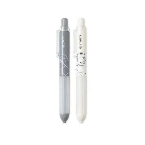 0.5mm HB mechanical pencil with cloud-shaped ergonomic grip in black and white minimalist design