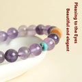 Purple amethyst crystal bracelet for women with natural Dream amethyst beads