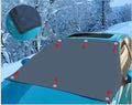 Magnetic car windshield snow frost block 210x120 cm polyester silver back cover with 6 magnets