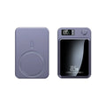 Ultra-thin wireless magnetic power bank in black with PD22.5W fast charging and 10000mAh capacity