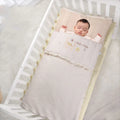 Envelope baby sleeping bag in colour cotton with pure cotton lining, 115 cm length, for infant and toddler sleep