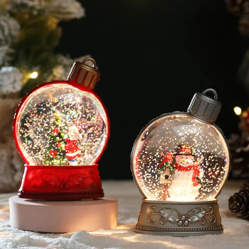 Christmas decoration LED flame light in Old Man, Snowman, Kids Tree, and Angel designs