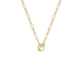 Women's multilayer geometric fashion necklace copper electroplated original design U-shaped pendant 19 colour styles adjustable chain