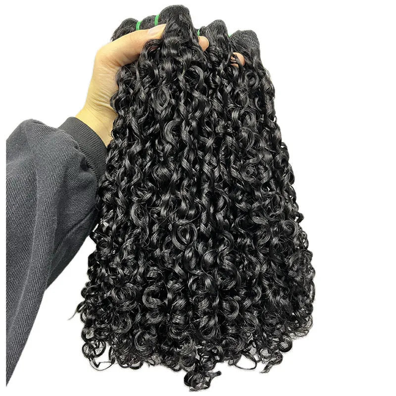 Front lace wig in pissy06 colour with real human hair, showing natural style and adjustable cap