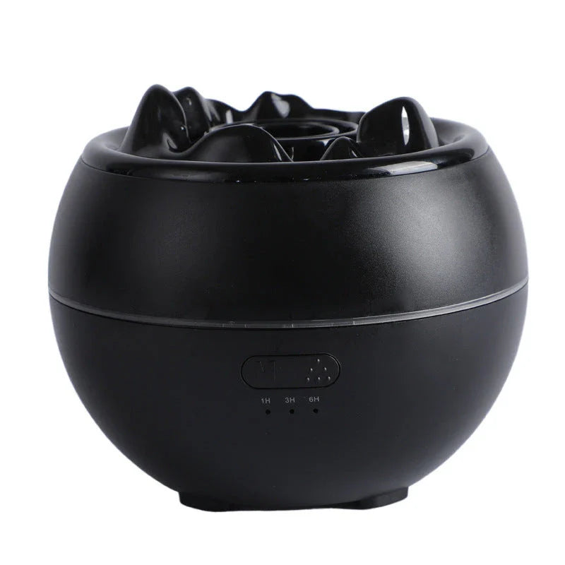 Ultrasonic aroma diffuser with customizable timer, automatic shut-off, and 0.5L water capacity for home, office, and spa use