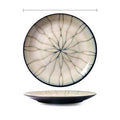 Japanese style porcelain round plate with underglaze colour, 21cm or 27.8cm diameter, flat or deep plate option