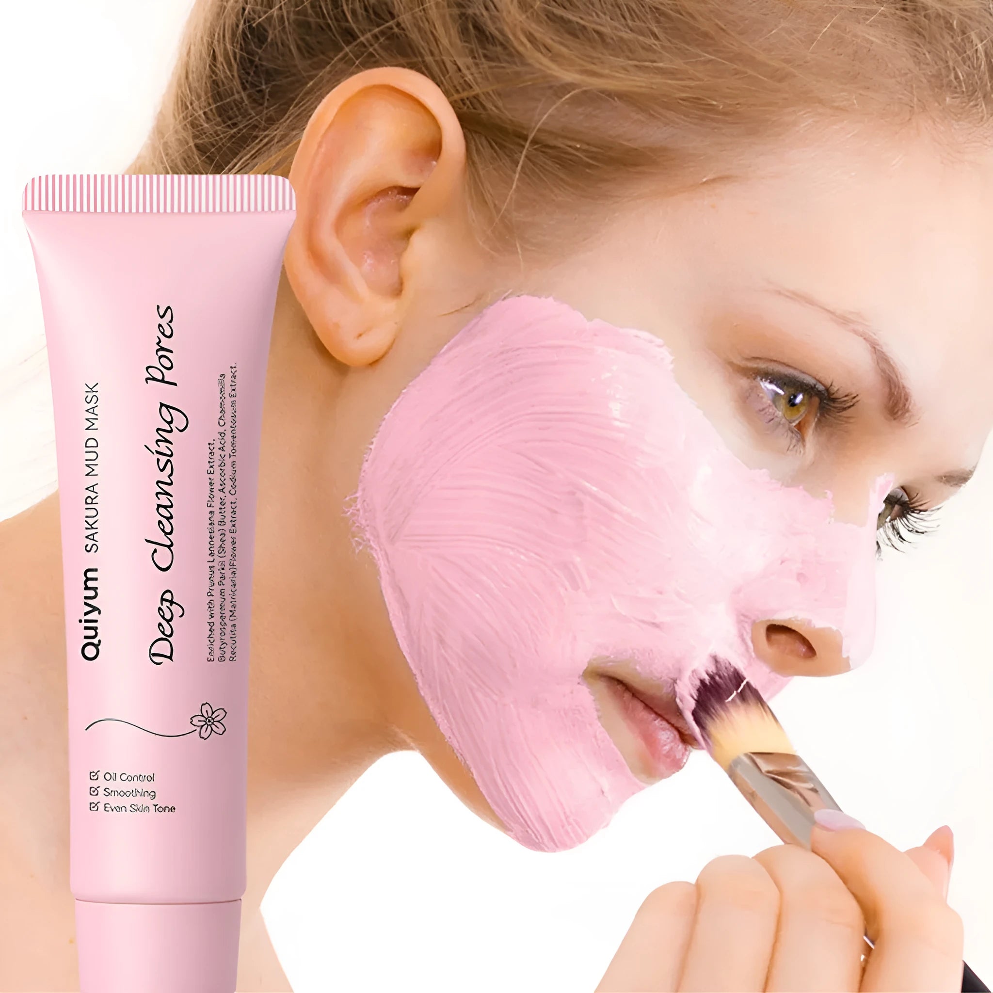 30g cherry blossom mud mask for facial cleansing, hydrating and moisturising treatment