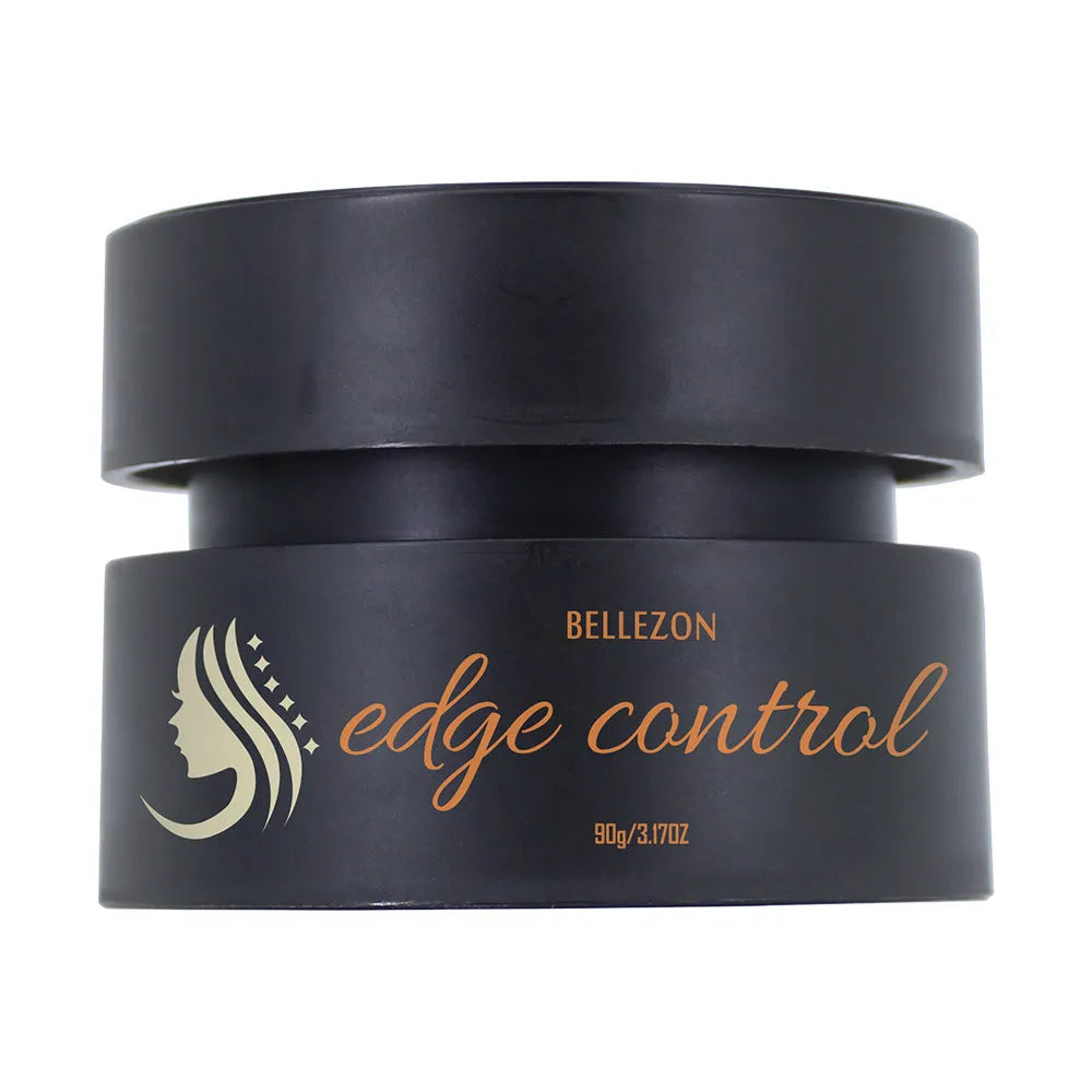 90g peach flavour hair wax for edge control and sideburn styling, non-greasy, 18-hour hold