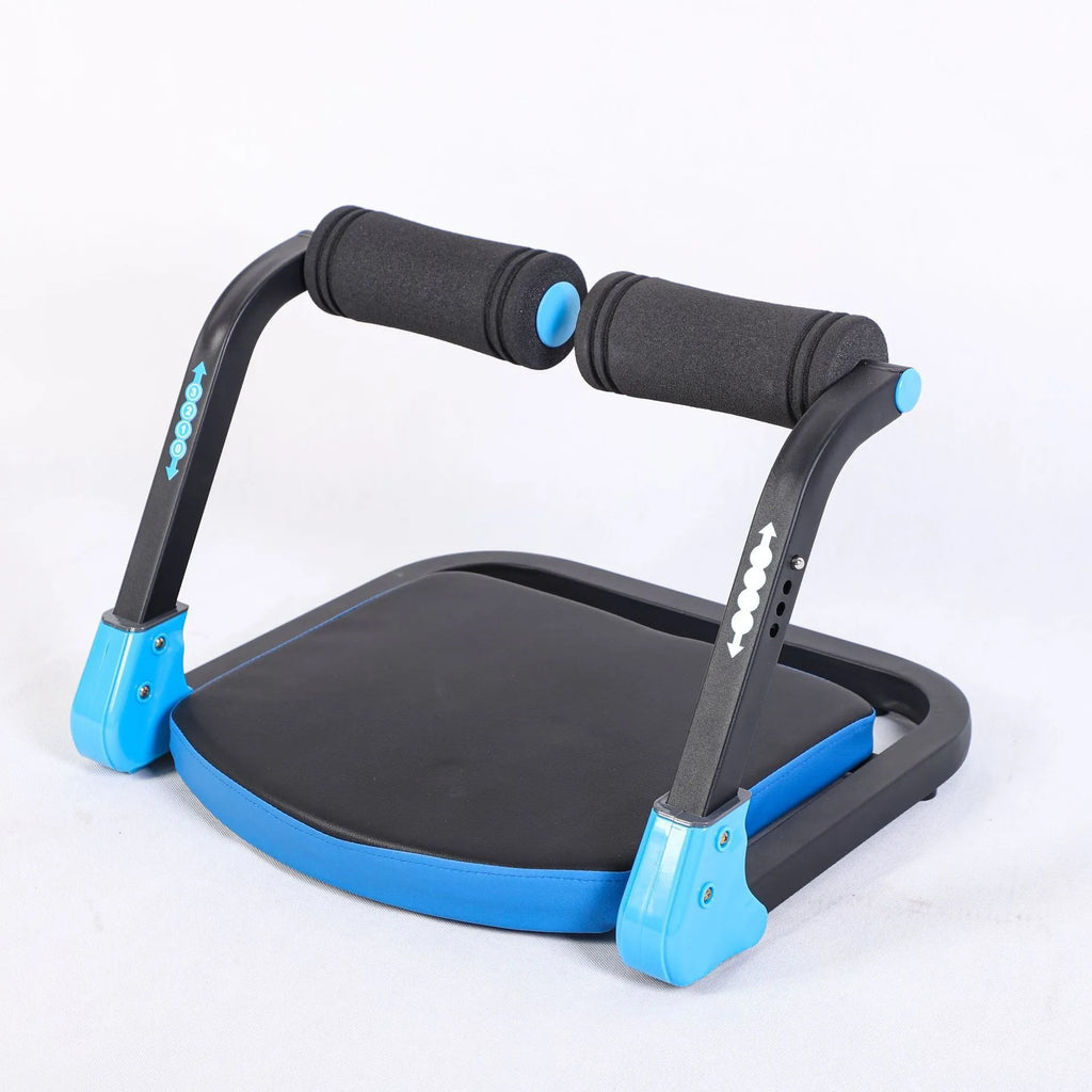 Mini portable abdominal exercise device in sky blue or red colour for home workouts