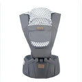 Baby sling waist seat with anti-sliding slope and 15mm shock absorption cushion in blue colour