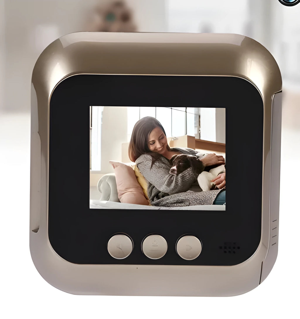 2.4 inch smart doorbell peephole camera with video and photo functions, wireless electronic cat eye