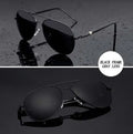 Polarized sunglasses with TAC lens, alloy metal frame, mirror finish, UV protection