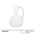 Glass wine accessories set including champagne glass, red wine glass, ice bucket, and platter on a table