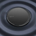 Black Kuulaa KL-CD16 wireless disc charger for mobile phones with LED indicator light