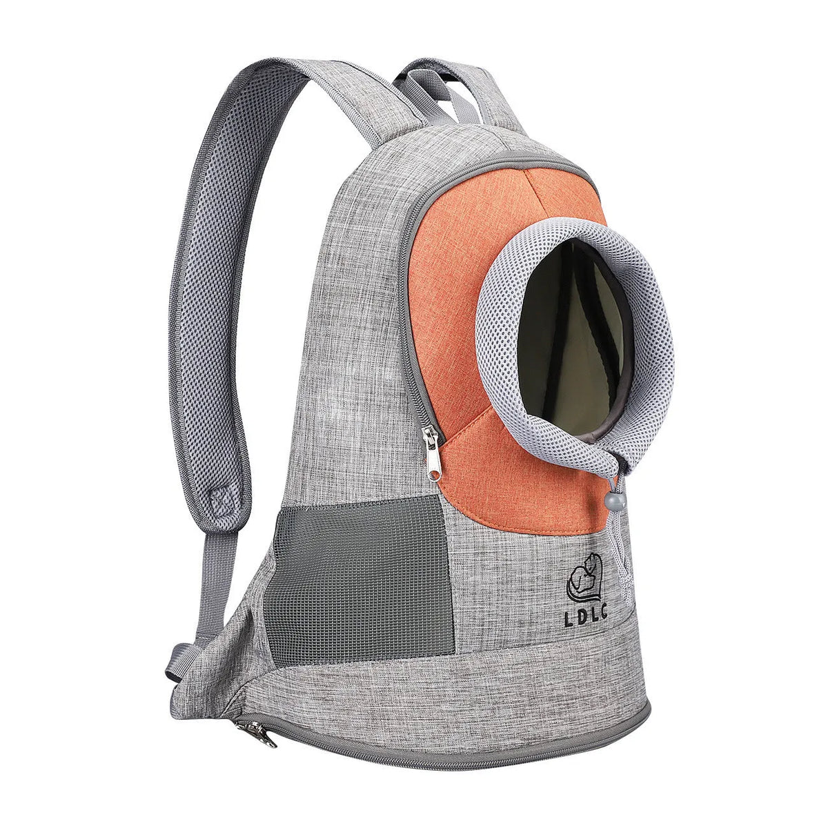 Portable blue shoulder pet bag carrier with breathable mesh and legs-out design for small dogs and cats
