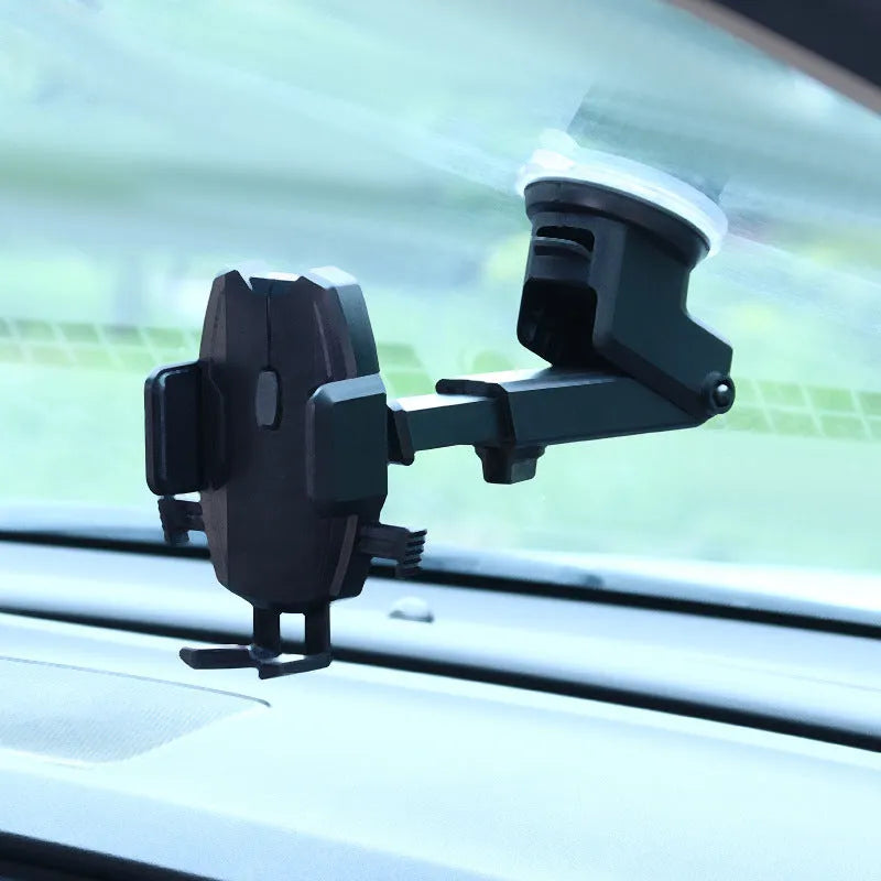 Car navigation bracket mobile phone holder universal snap-in ABS black air outlet mount