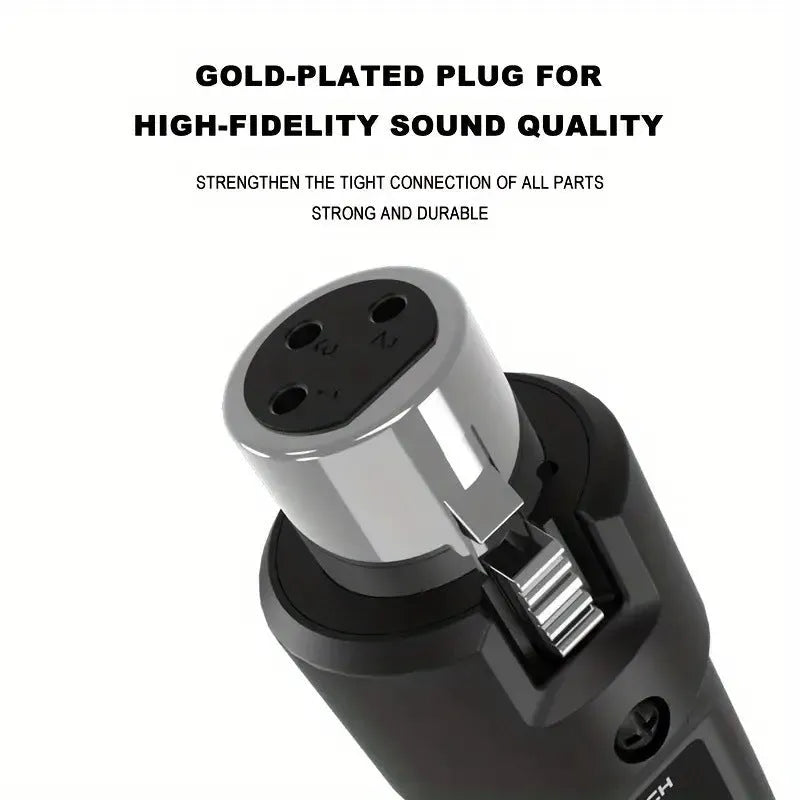 Wireless grenade moving coil dynamic microphone with 6.35mm guitar port option