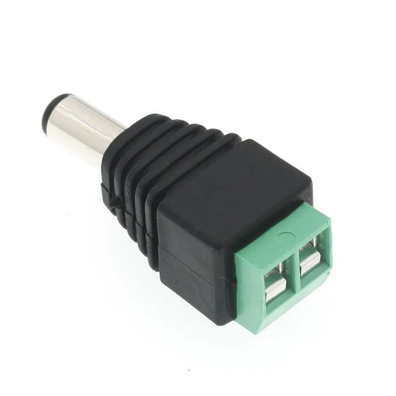 12V solderless DC male and female power connector 5521 5525 for monitoring equipment