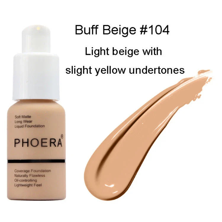 Natural Matte Concealer Foundation Cream with Skin-Nourishing Ingredients for Flawless, Radiant Complexion