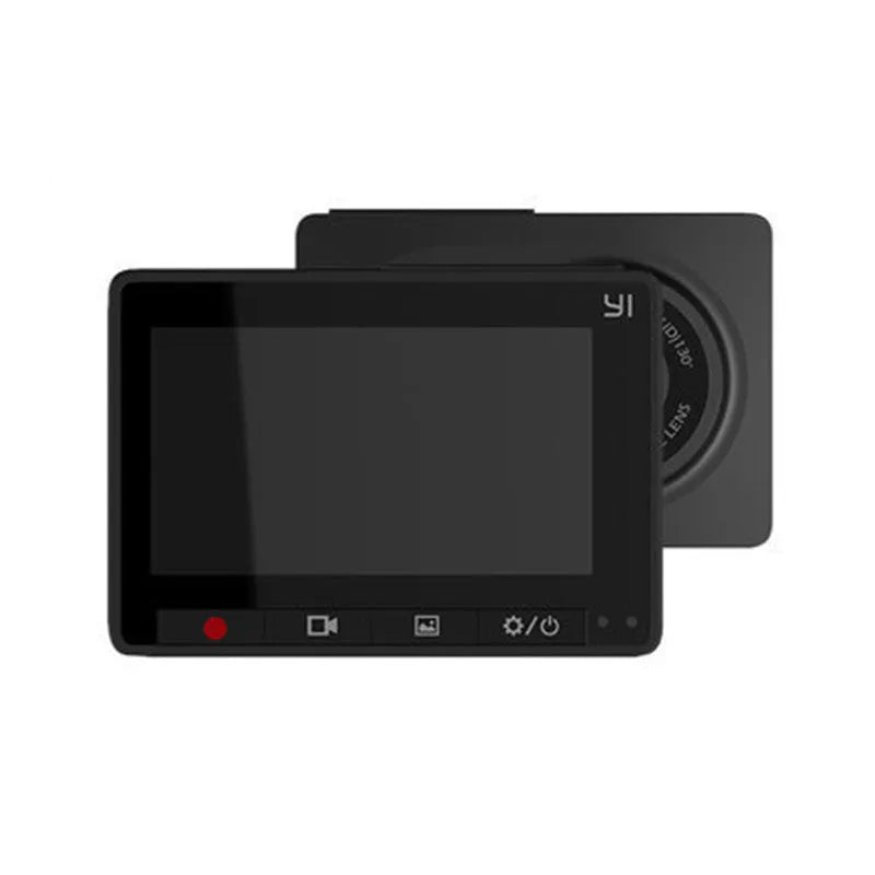 YI Intelligent Driving Recorder black power version, 160° angle, 3 million pixels, 74mm x 19.4mm x 52.4mm, PC/ABS housing