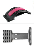 Adjustable back stretcher massager for waist back neck pain relief with multiple therapy modes