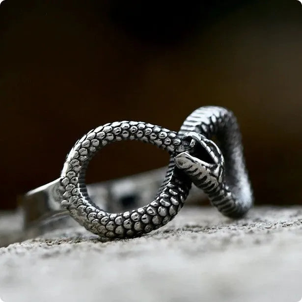 Men's retro titanium steel gemstone ring, thin band, colour BR8 947, sizes 7 to 13