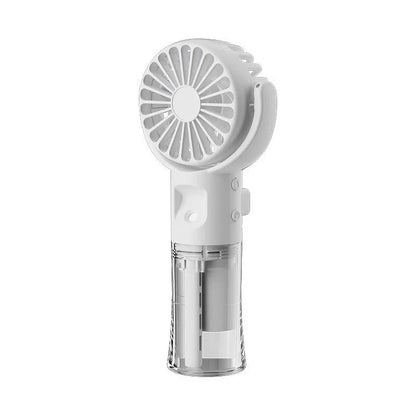 Portable Handheld Mist Fan with 4 Adjustable Wind Speed Settings for Outdoor Cooling and Hydration