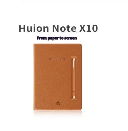 Huion Note X10 smart digital book notepad in elk brown with PW320 pen and magnetic pencil case