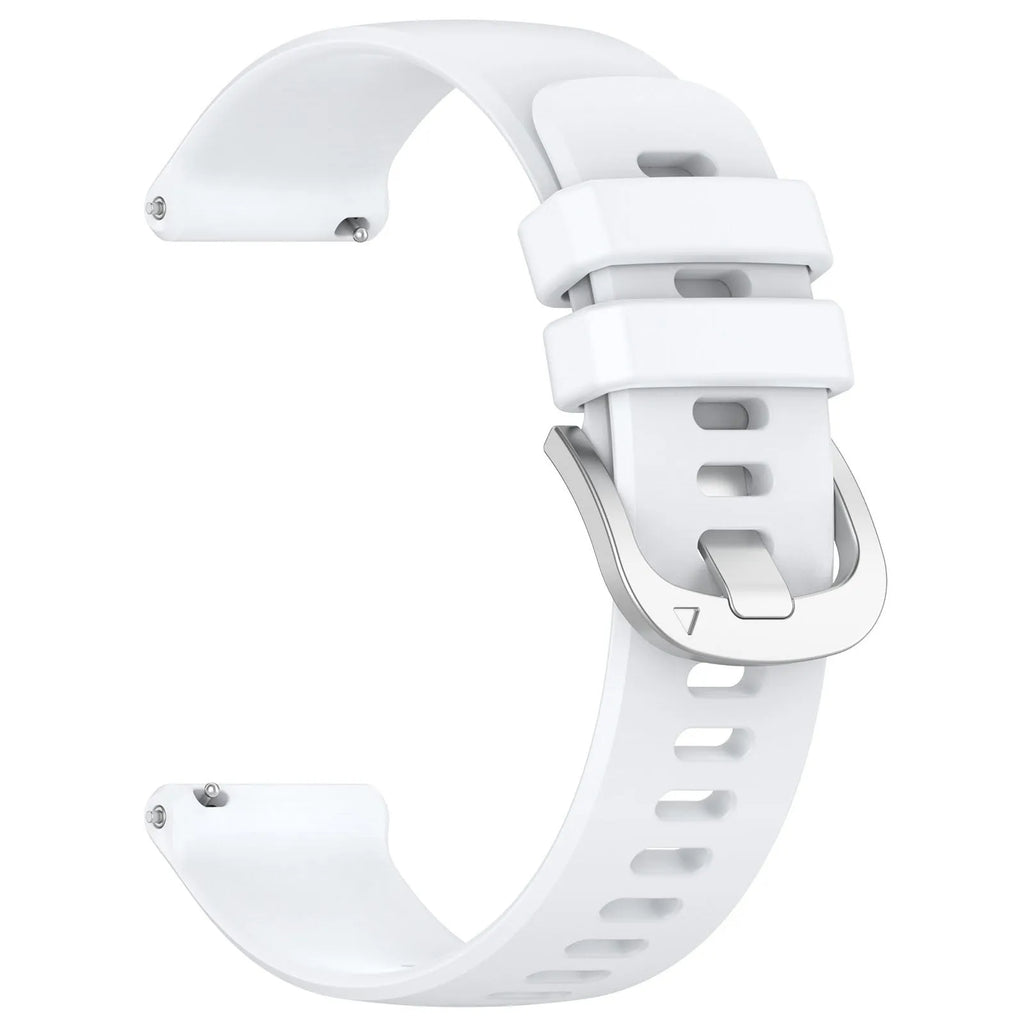 Glossy silicone sports watch strap for Jiaming watches in multiple colour options