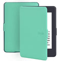 Kindle ebook leather case for Paperwhite 899 and 958 in microfiber leather, 170mm x 120mm x 10mm, shown in available colours