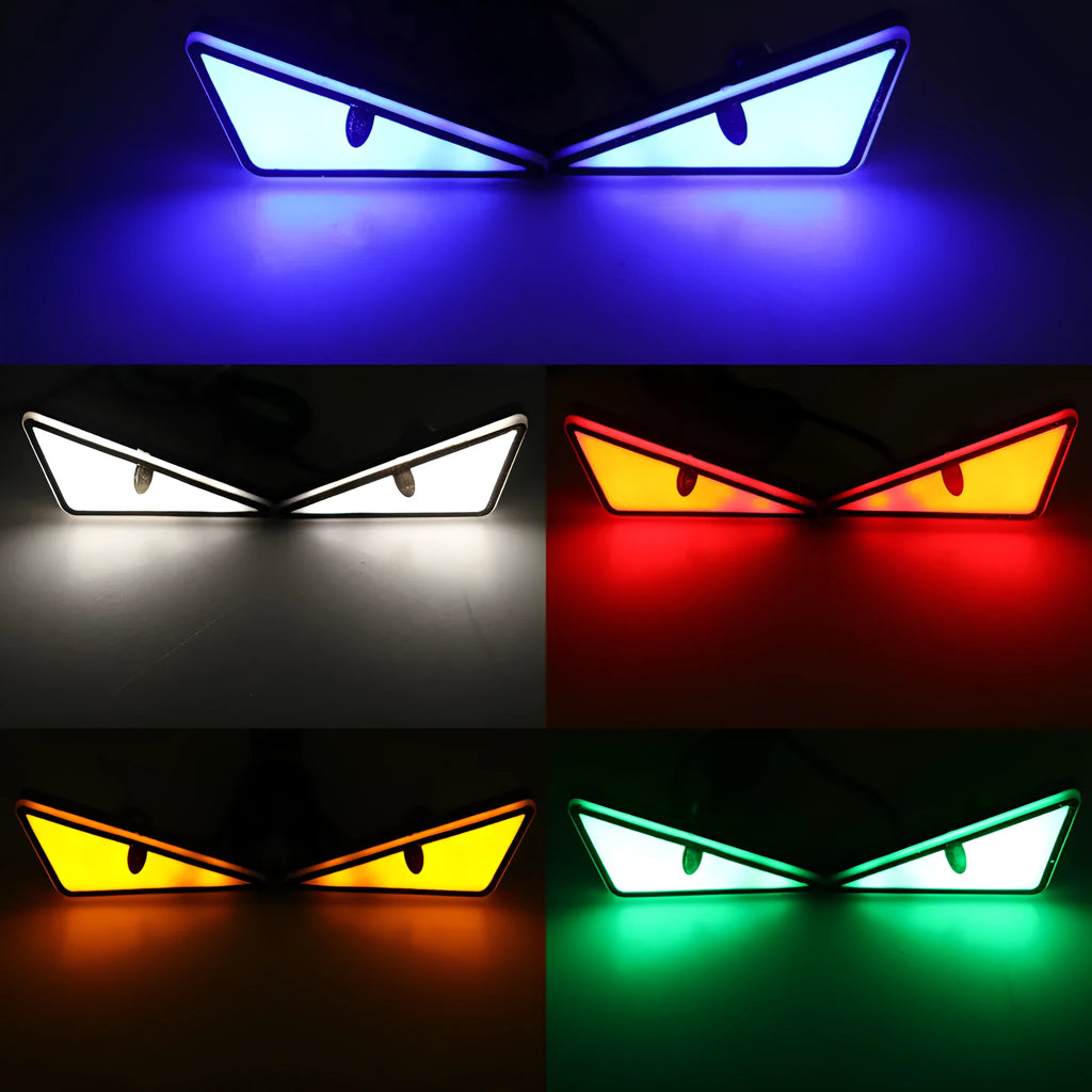 Triangle motorcycle decorative light in waterproof plastic housing with semicycle lens in amber colour option