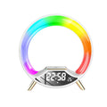 O Light three in one wireless charging Bluetooth speaker night light with digital clock display