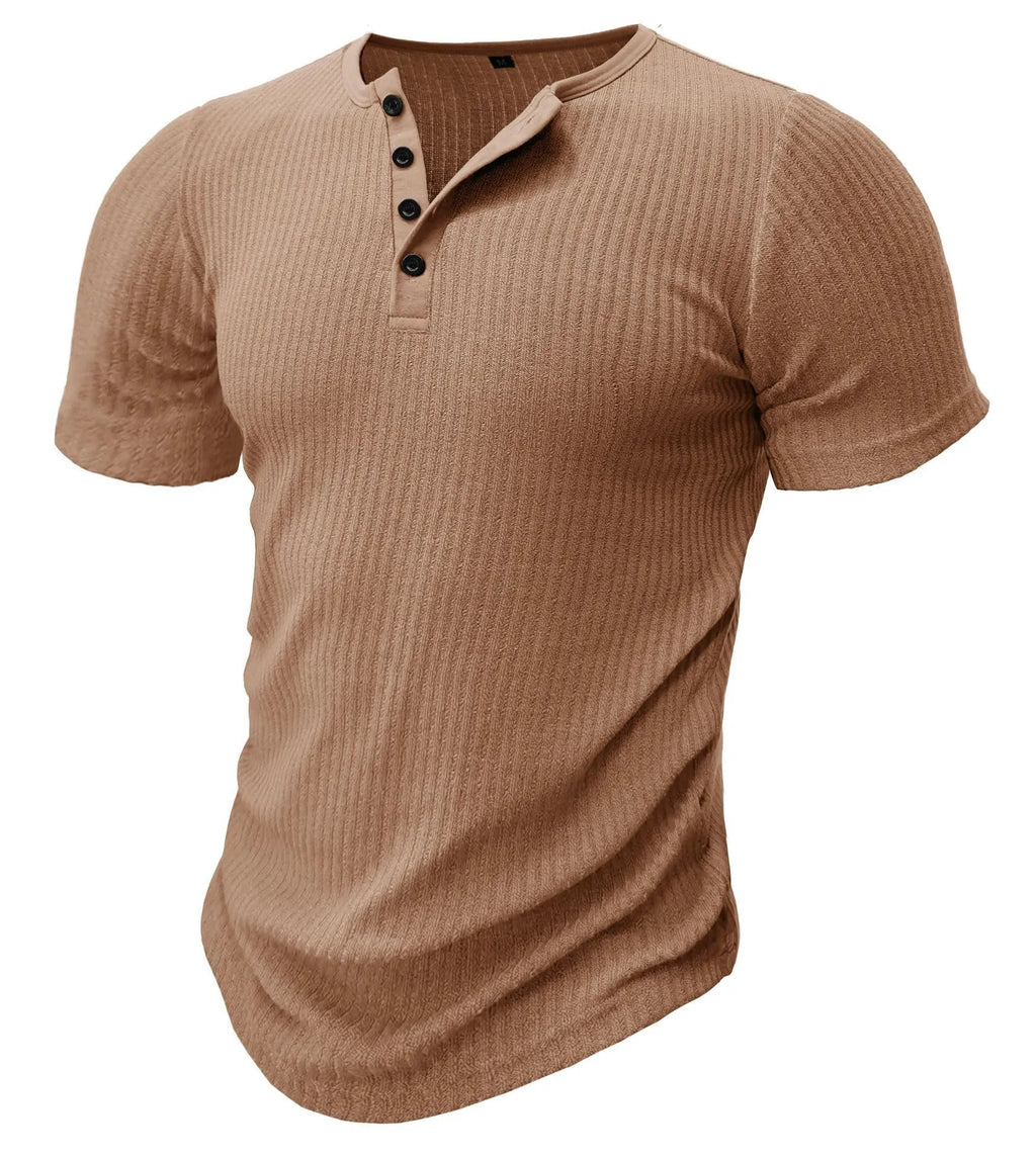 Men's slim fit sports t-shirt in polyester available in five colours with athletic muscle cut