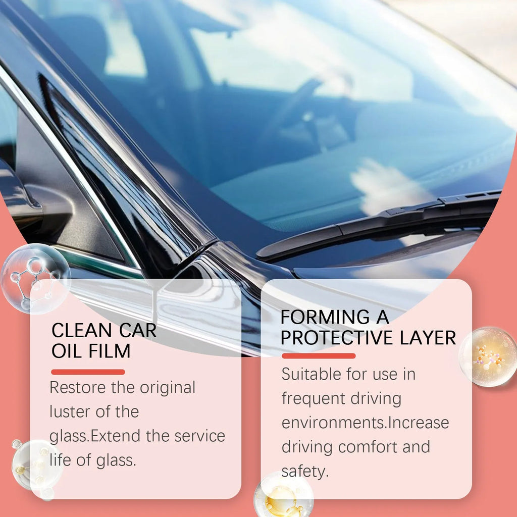 Car glass coating brilliant polish bottle for oil film removal, 1 pc